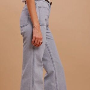 Stylish Light Blue Women's Flare Jeans